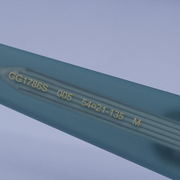 Gucci GG1786S 005 Rectangle Sunglasses - Light Green/Blue to Green Gradient - Picture 7 of 10